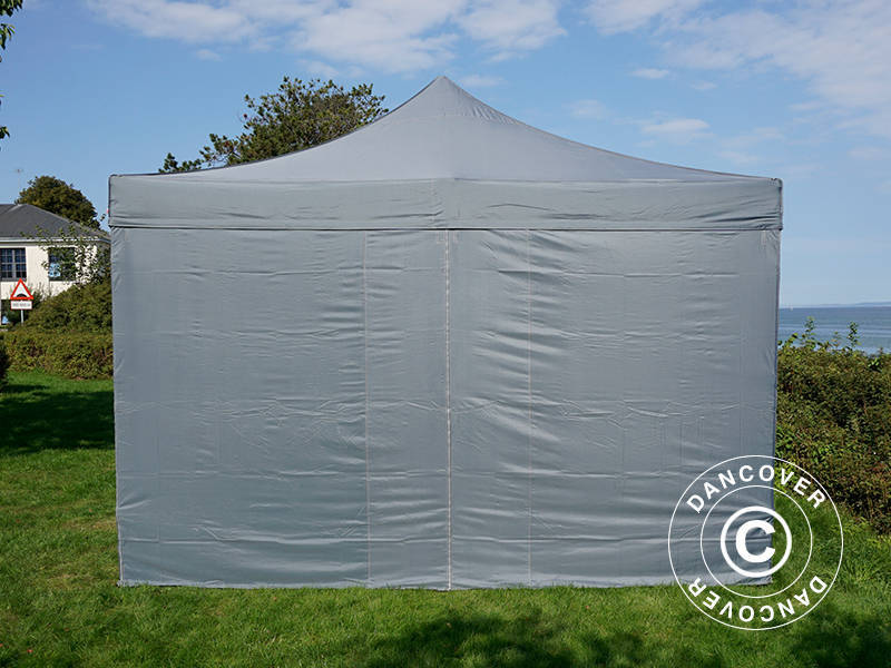 Snabbtält FleXtents PRO 4x8m Grå, inkl. 6 sidor - Image 5