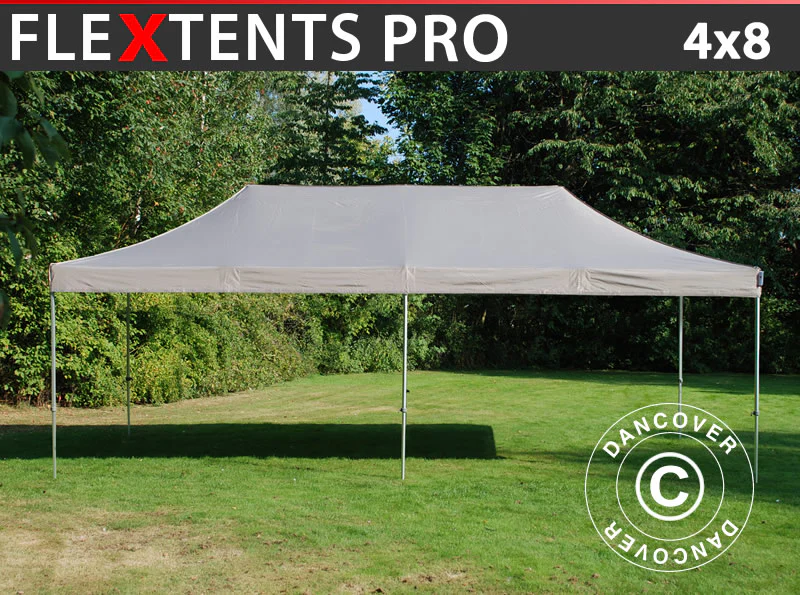 Snabbtält FleXtents PRO 4x8m Latte