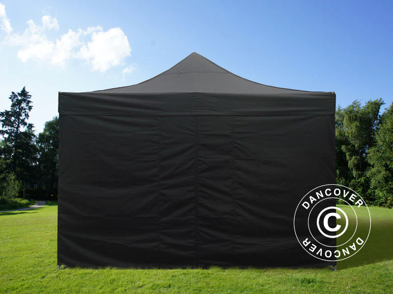 Snabbtält FleXtents PRO 4x8m Svart, inkl. 6 sider - Image 4
