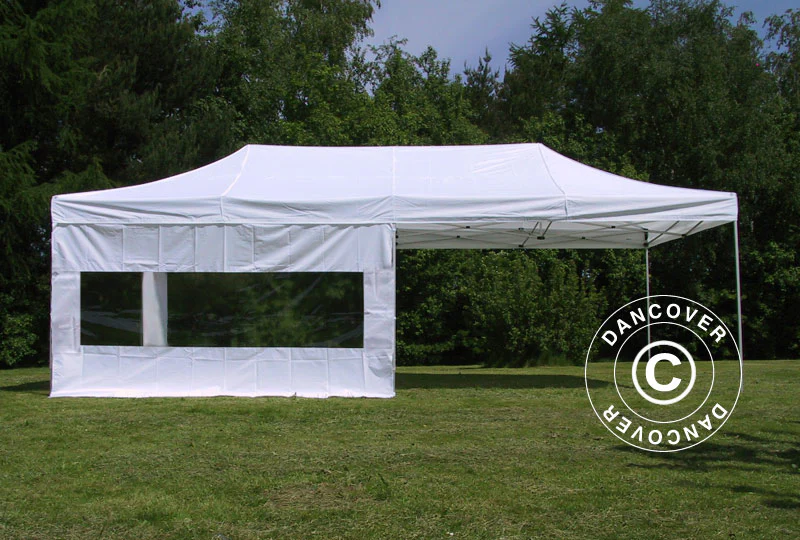 Snabbtält FleXtents PRO 4x8m Vit, inkl. 6 sidor - Image 2