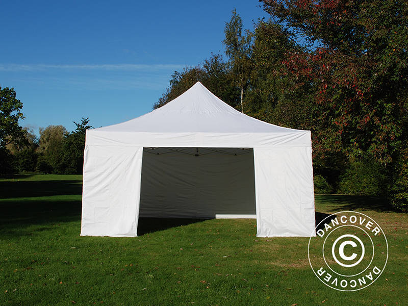 Snabbtält FleXtents PRO 5x5m Vit, inkl. 4 sidor - Image 10