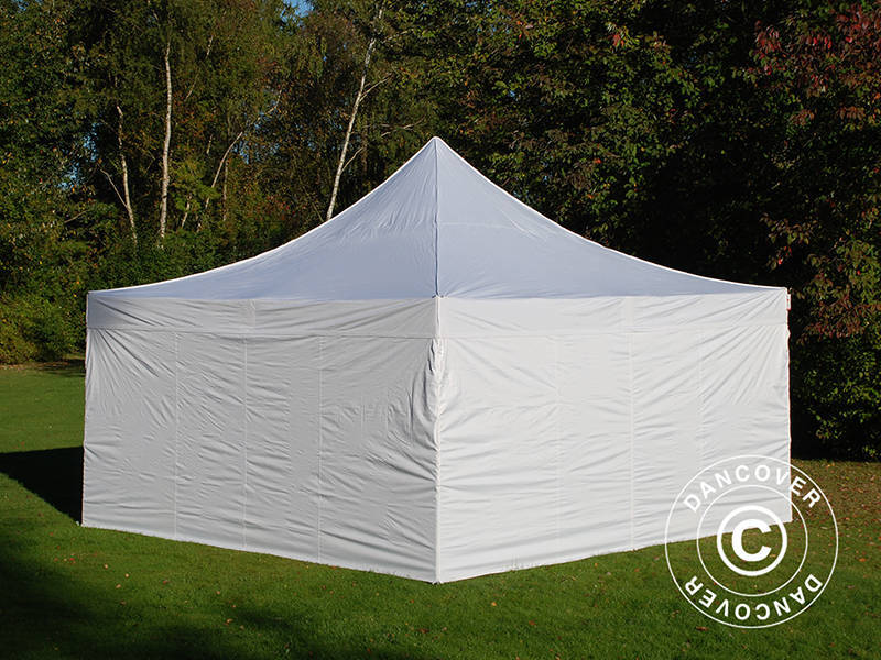Snabbtält FleXtents PRO 5x5m Vit, inkl. 4 sidor - Image 2