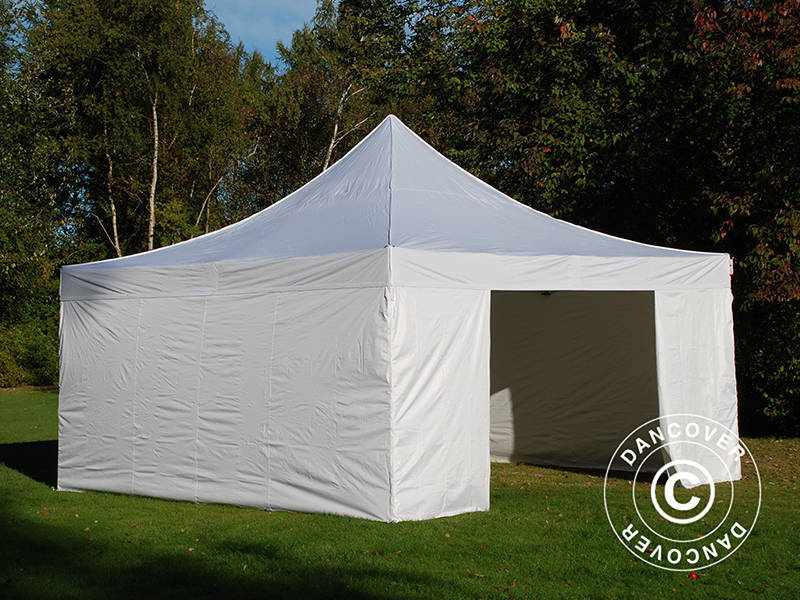 Snabbtält FleXtents PRO 5x5m Vit, inkl. 4 sidor - Image 3