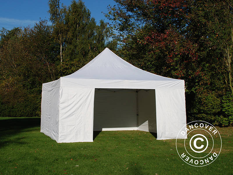 Snabbtält FleXtents PRO 5x5m Vit, inkl. 4 sidor - Image 4