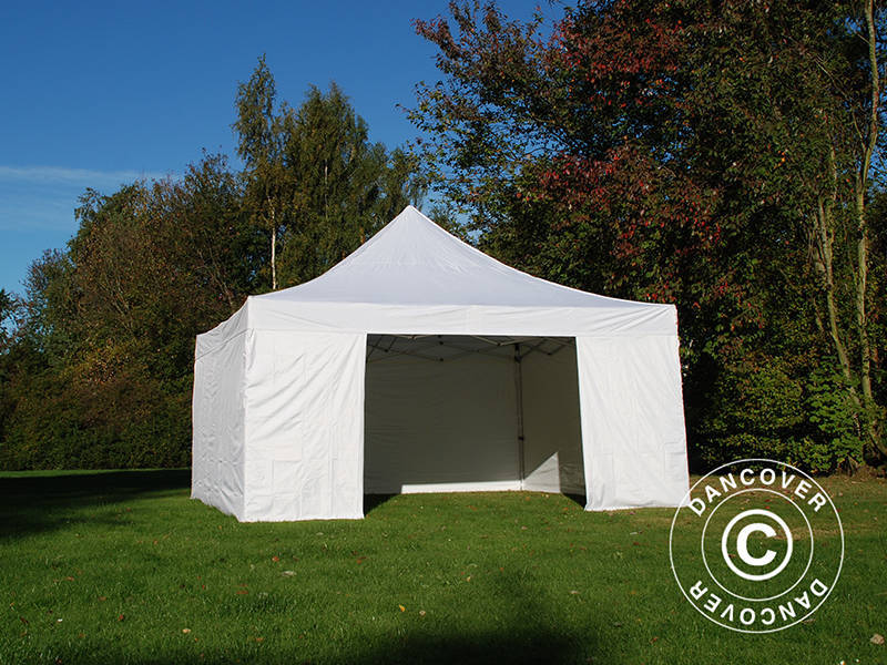 Snabbtält FleXtents PRO 5x5m Vit, inkl. 4 sidor - Image 5