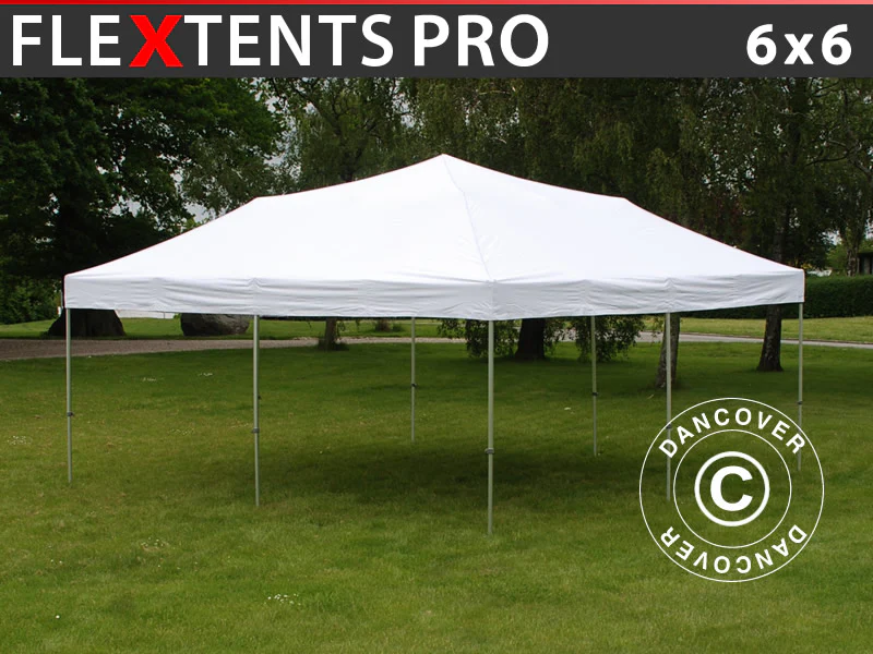 Snabbtält FleXtents PRO 6x6m Vit