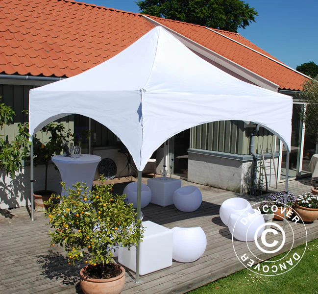 Snabbtält FleXtents PRO "Arched" 3x3m Vit, inkl. 4 sidor - Image 5