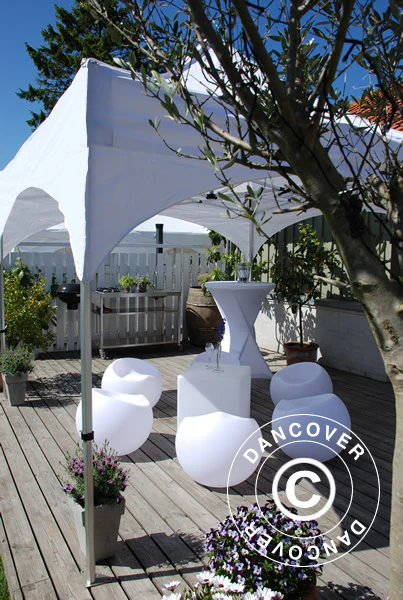 Snabbtält FleXtents PRO "Arched" 3x3m Vit, inkl. 4 sidor - Image 9