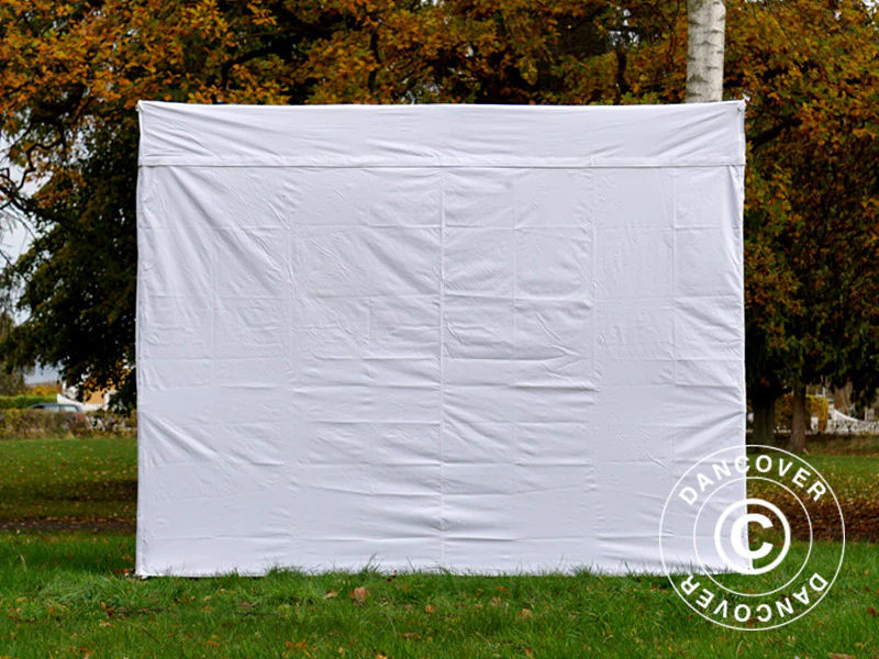 Snabbtält FleXtents® PRO Exhibition med sidoväggar, 3x3m, Vit, Flamhämmande - Image 25