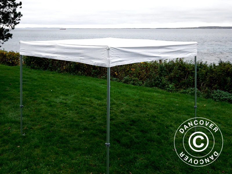 Snabbtält FleXtents® PRO Exhibition med sidoväggar, 3x3m, Vit, Flamhämmande - Image 5