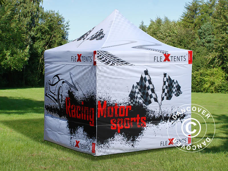 Snabbtält FleXtents PRO med fullt digitalt tryck, 2x2m, inkl. 4 sidor - Image 4