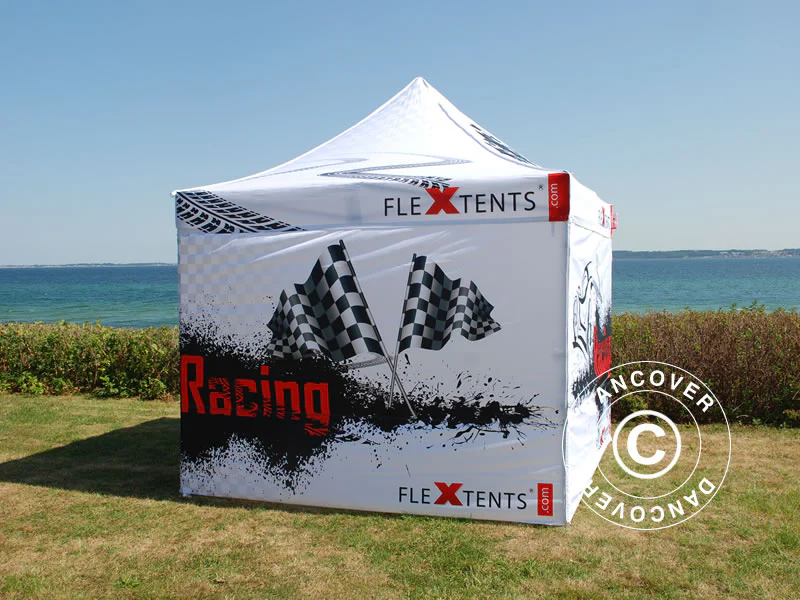Snabbtält FleXtents PRO med fullt digitalt tryck, 2x2m, inkl. 4 sidor - Image 5