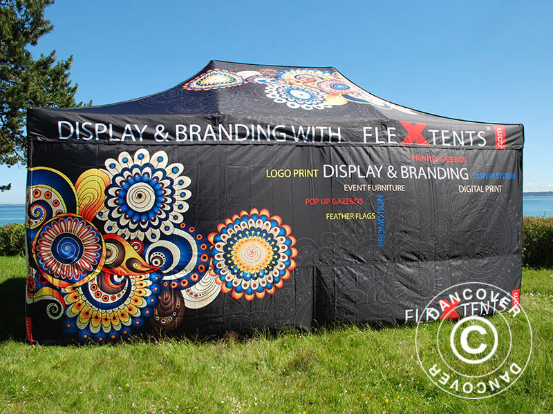 Snabbtält FleXtents PRO med fullt digitalt tryck, 3x6m, inkl. 4 sidor - Image 13