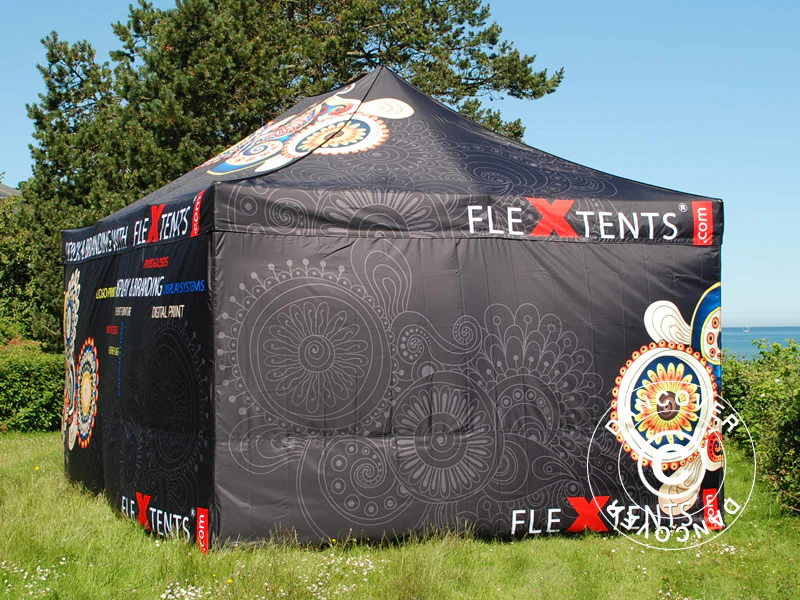 Snabbtält FleXtents PRO med fullt digitalt tryck, 4x6m, inkl. 4 sidor - Image 3