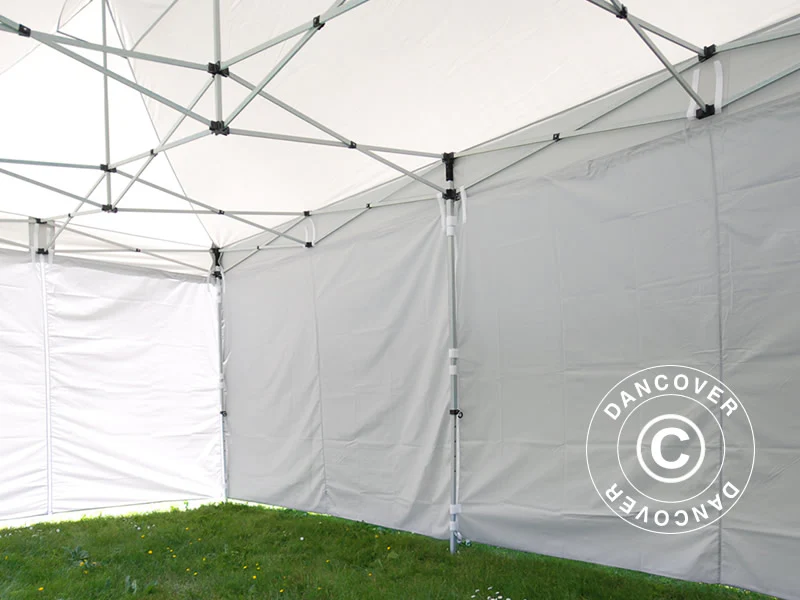Snabbtält FleXtents® PRO, Medicinskt & Nödsituationstält, 3x6m, Vit, inkl. 6 sidoväggar - Image 8