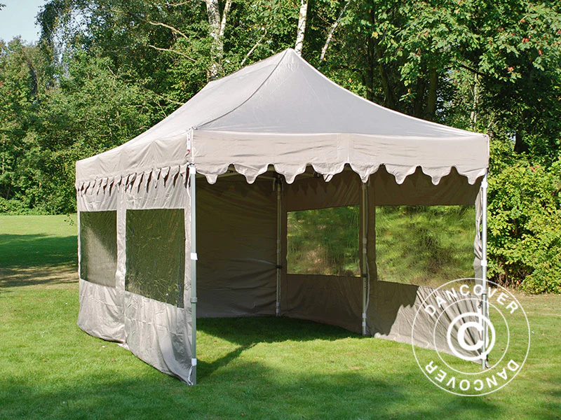 Snabbtält FleXtents PRO "Morocco" 3x6m Latte, inkl. 6 sidor - Image 10