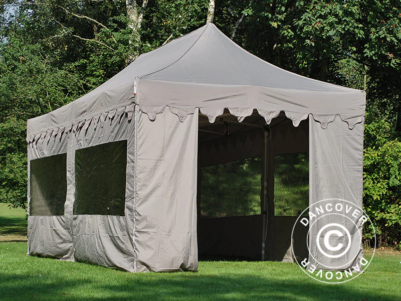 Snabbtält FleXtents PRO "Morocco" 3x6m Latte, inkl. 6 sidor - Image 14