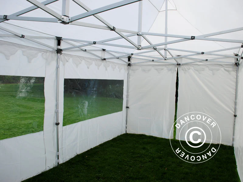 Snabbtält FleXtents PRO "Morocco" 3x6m Vit, inkl. 6 sidor - Image 12
