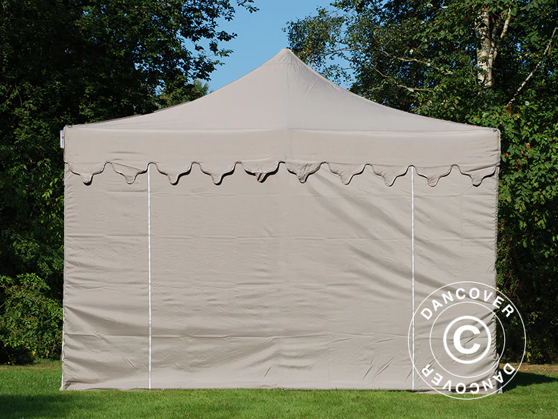 Snabbtält FleXtents PRO "Morocco" 4x6m Latte, inkl. 8 sidor - Image 4