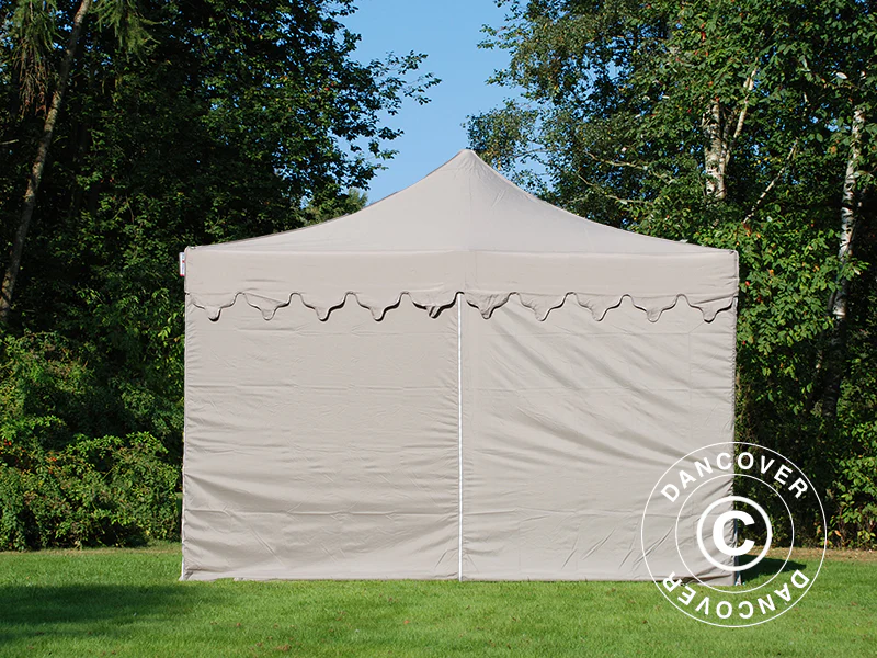 Snabbtält FleXtents PRO "Morocco" 4x8m Latte, inkl. 6 sidor - Image 4