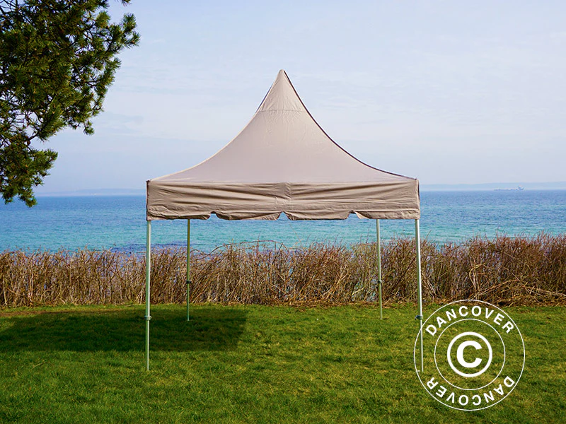 Snabbtält FleXtents PRO Peak Pagoda 3x3m Latte - Image 10