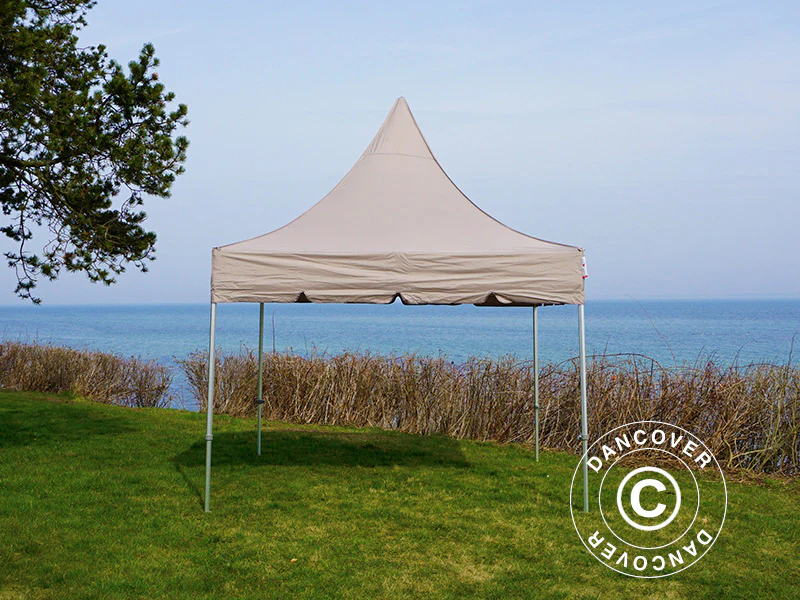 Snabbtält FleXtents PRO Peak Pagoda 3x3m Latte - Image 12