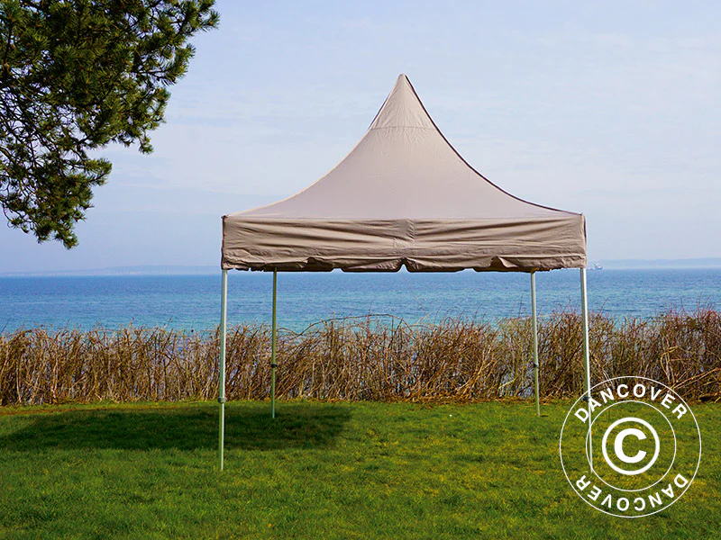 Snabbtält FleXtents PRO Peak Pagoda 3x3m Latte - Image 14