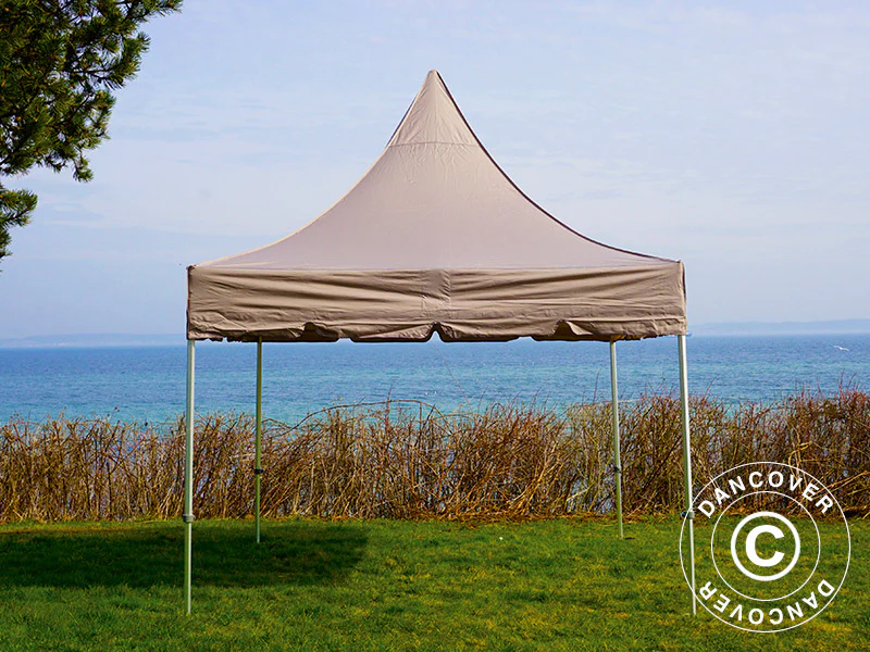 Snabbtält FleXtents PRO Peak Pagoda 3x3m Latte - Image 2