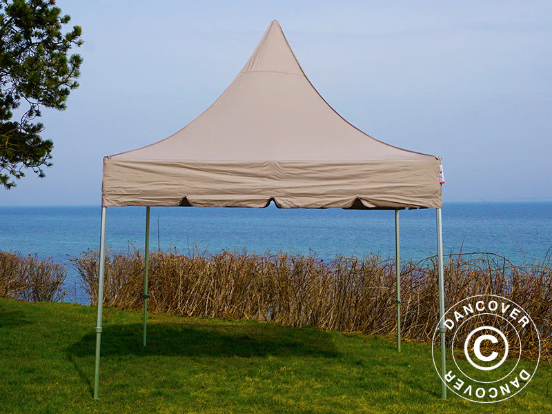 Snabbtält FleXtents PRO Peak Pagoda 3x3m Latte - Image 5
