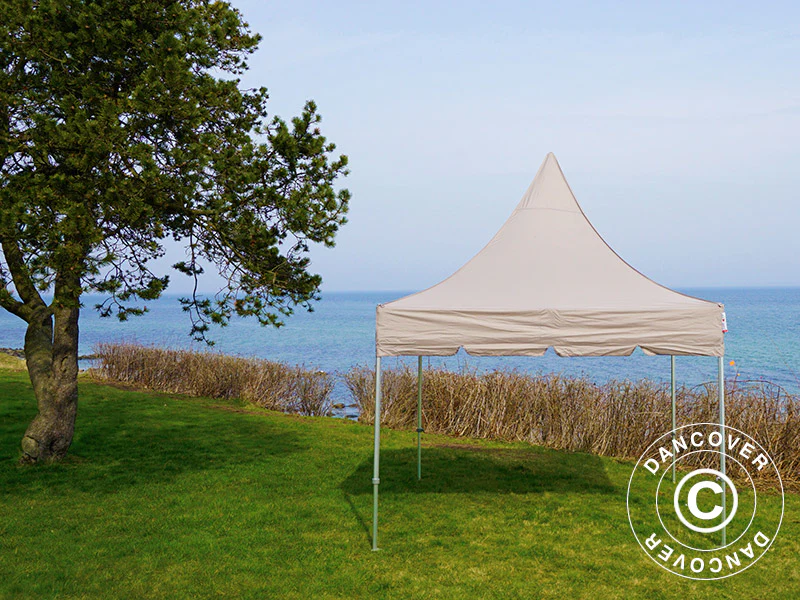 Snabbtält FleXtents PRO Peak Pagoda 3x3m Latte - Image 9