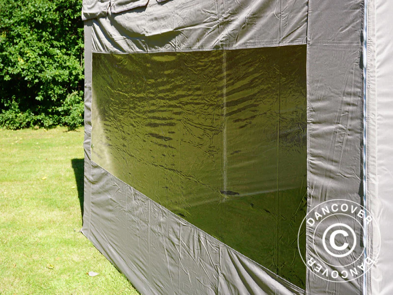 Snabbtält FleXtents PRO Peak Pagoda 3x3m Latte, inkl. 4 sidoväggar - Image 17