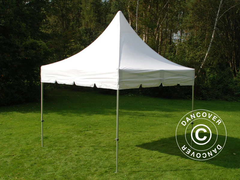 Snabbtält FleXtents PRO Peak Pagoda 3x3m Vit, inkl. 4 sidor - Image 3