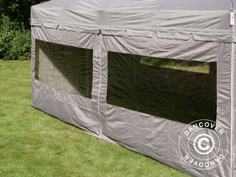 Snabbtält FleXtents PRO Peak Pagoda 3x6m Latte, inkl. 6 sidoväggar - Image 11