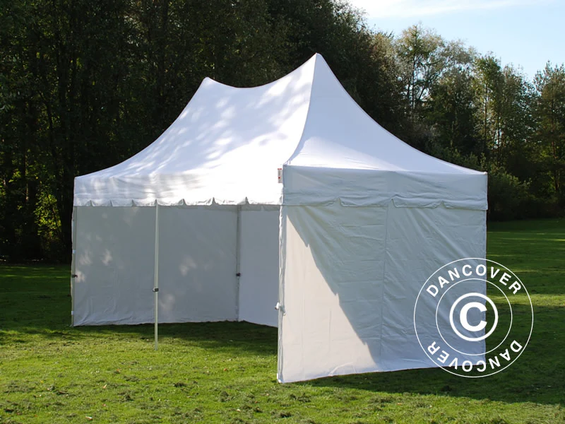 Snabbtält FleXtents PRO Peak Pagoda 3x6m Vit, inkl. 6 sidor - Image 10