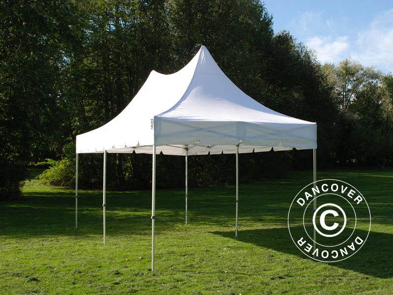 Snabbtält FleXtents PRO Peak Pagoda 3x6m Vit, inkl. 6 sidor - Image 4