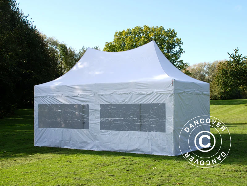 Snabbtält FleXtents PRO Peak Pagoda 3x6m Vit, inkl. 6 sidor - Image 7