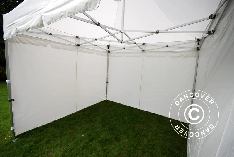 Snabbtält FleXtents PRO Peak Pagoda 4x4m Vit, inkl. 4 sidor - Image 9