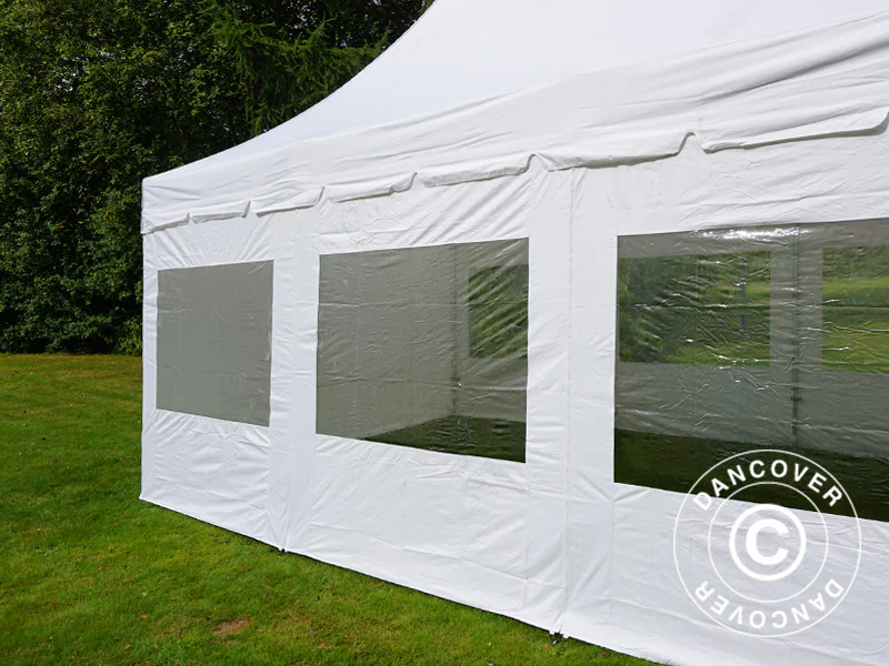 Snabbtält FleXtents PRO Peak Pagoda 4x6m Vit, inkl. 8 sidor - Image 11