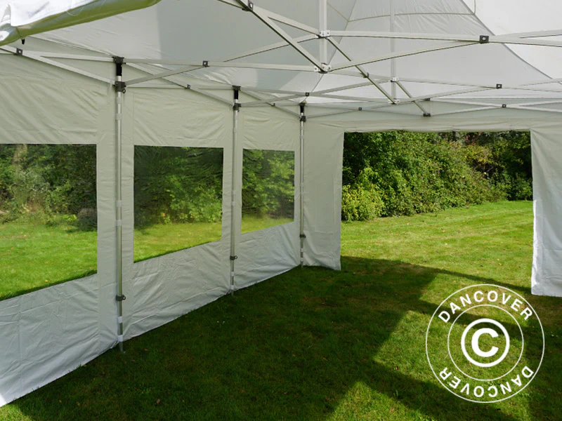 Snabbtält FleXtents PRO Peak Pagoda 4x6m Vit, inkl. 8 sidor - Image 16