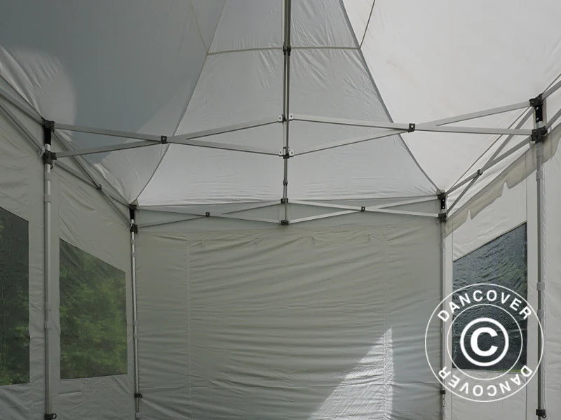 Snabbtält FleXtents PRO Peak Pagoda 4x6m Vit, inkl. 8 sidor - Image 21