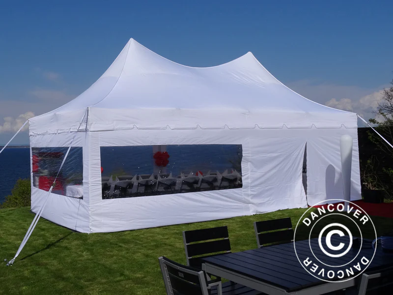 Snabbtält FleXtents PRO Peak Pagoda 4x8m Vit, inkl. 6 sidor - Image 11