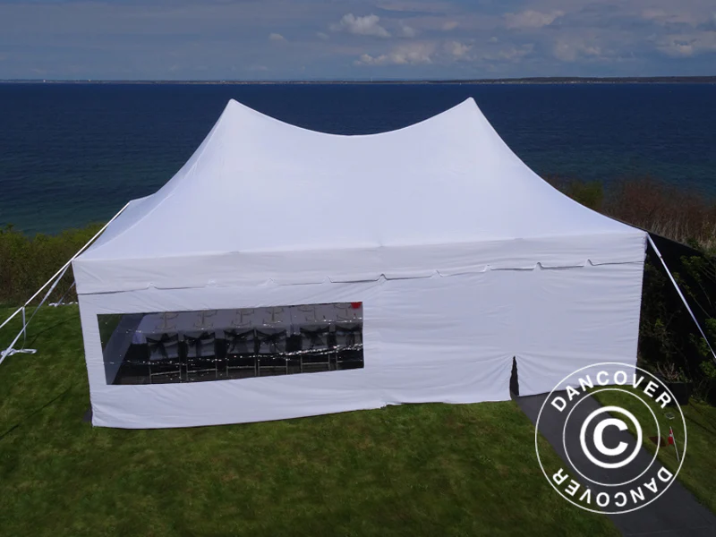 Snabbtält FleXtents PRO Peak Pagoda 4x8m Vit, inkl. 6 sidor - Image 12