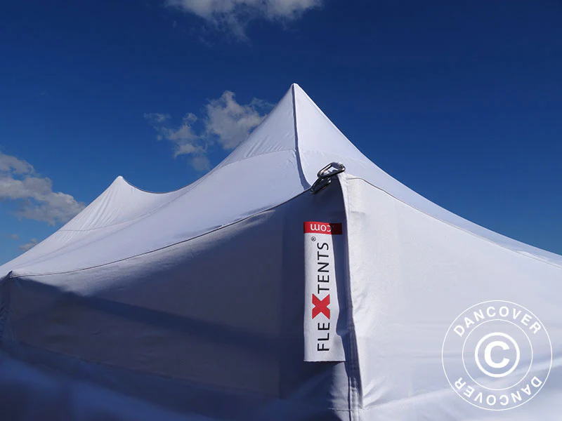 Snabbtält FleXtents PRO Peak Pagoda 4x8m Vit, inkl. 6 sidor - Image 15