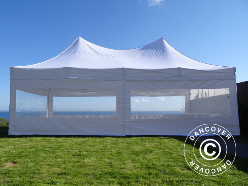 Snabbtält FleXtents PRO Peak Pagoda 4x8m Vit, inkl. 6 sidor - Image 6