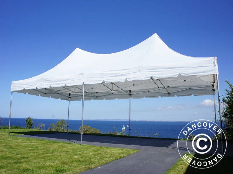 Snabbtält FleXtents PRO Peak Pagoda 4x8m Vit, inkl. 6 sidor - Image 8