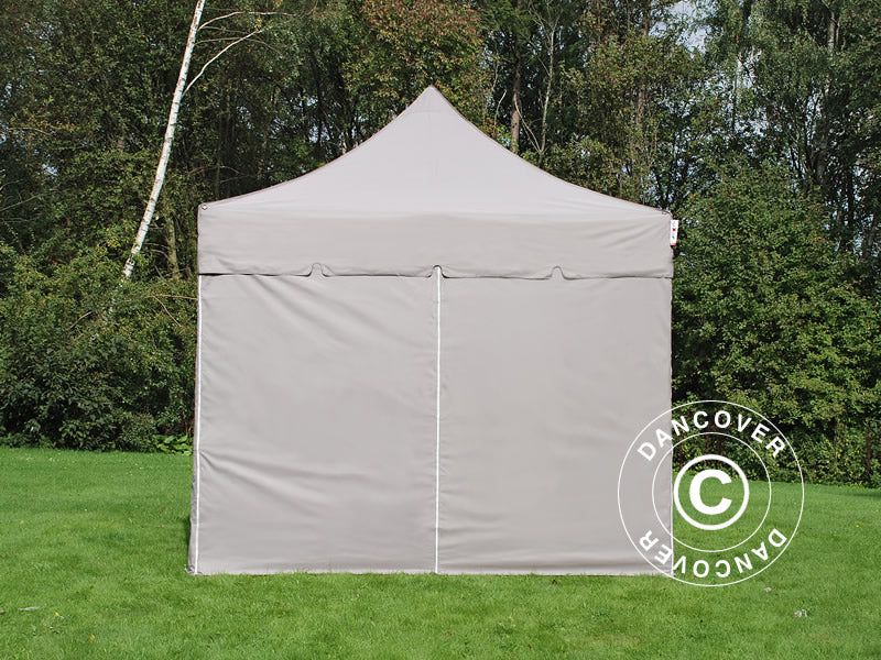 Snabbtält FleXtents PRO "Peaked" 3x3m Latte, inkl. 4 sidor - Image 4