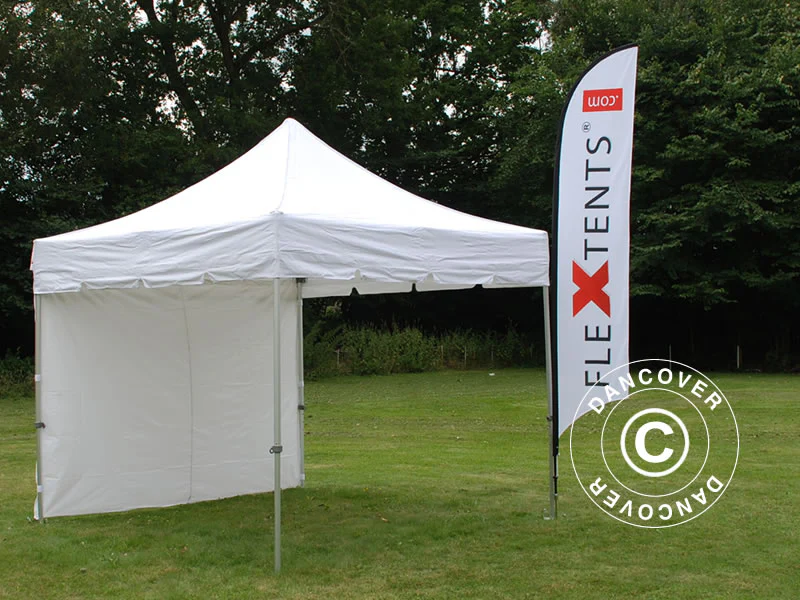 Snabbtält FleXtents PRO "Peaked" 3x3m Vit, inkl. 4 sidor - Image 14