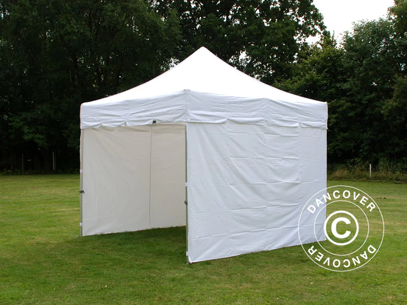Snabbtält FleXtents PRO "Peaked" 3x3m Vit, inkl. 4 sidor - Image 3