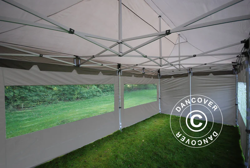 Snabbtält FleXtents PRO "Peaked" 3x6m Latte, inkl. 6 sidor - Image 12