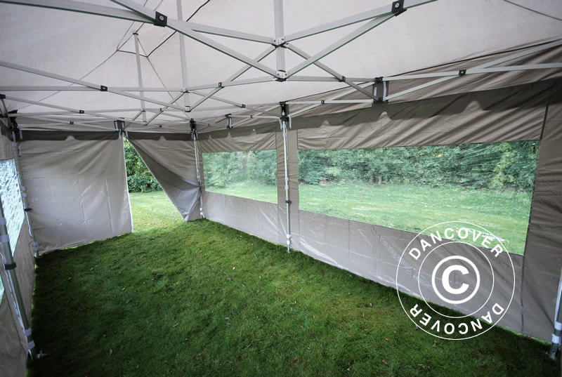 Snabbtält FleXtents PRO "Peaked" 3x6m Latte, inkl. 6 sidor - Image 15